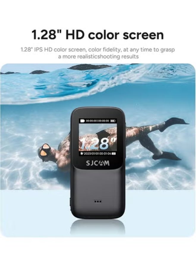 SJCAM C200 Mini Action Camera 4KHD Handheld Portable Lightweight 40M Underwater Waterproof Camera with Stabilization, 154° FOV Zoom Lens, Action Cam for Helmet, Bicycle, Vlogging - Image 5